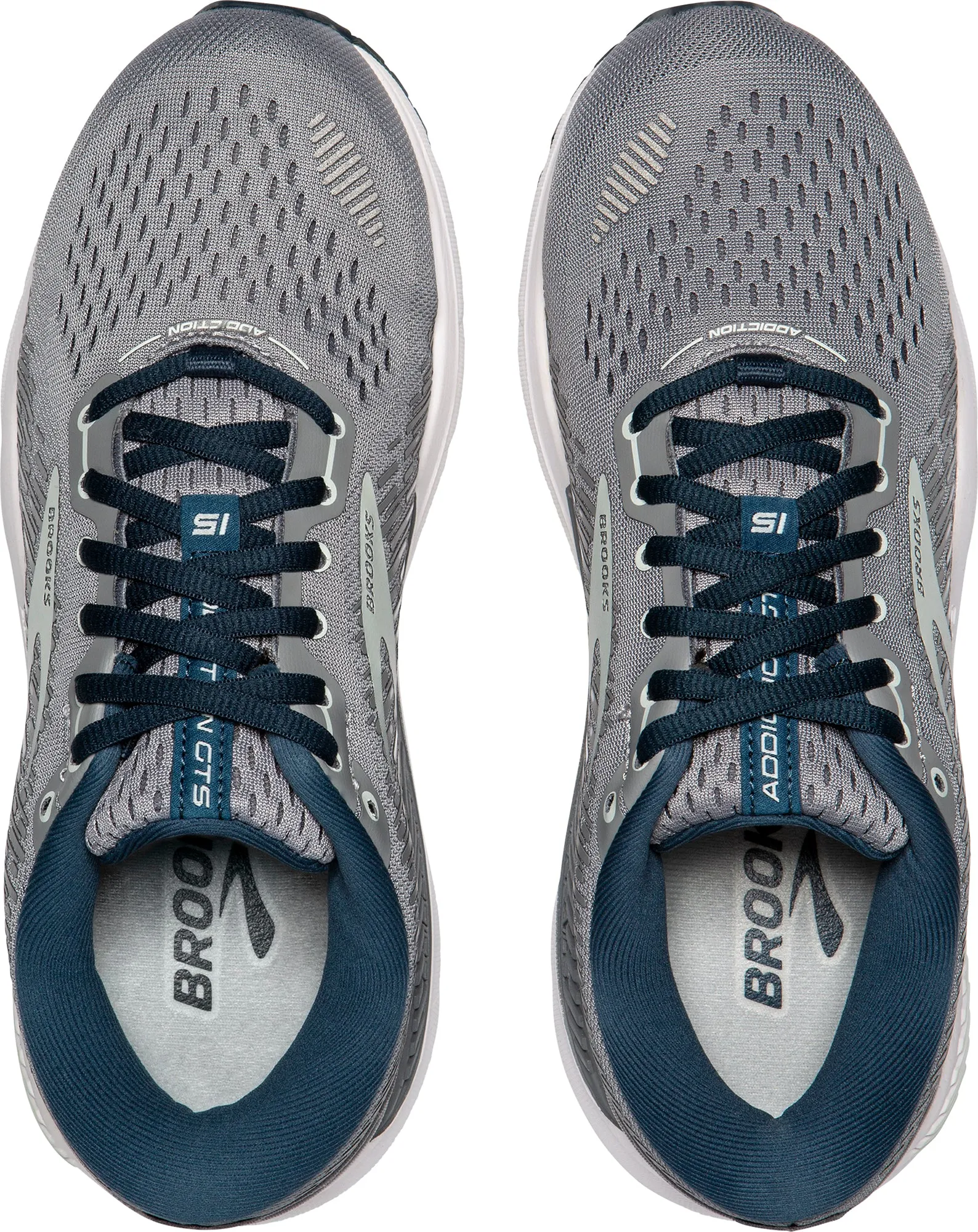 Brooks Addiction GTS 15 Womens Running Shoes - Grey Multi Density Outsole