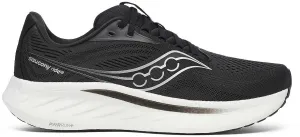 Saucony Ride 18 WIDE FIT Mens Running Shoes - Black Daily Wear