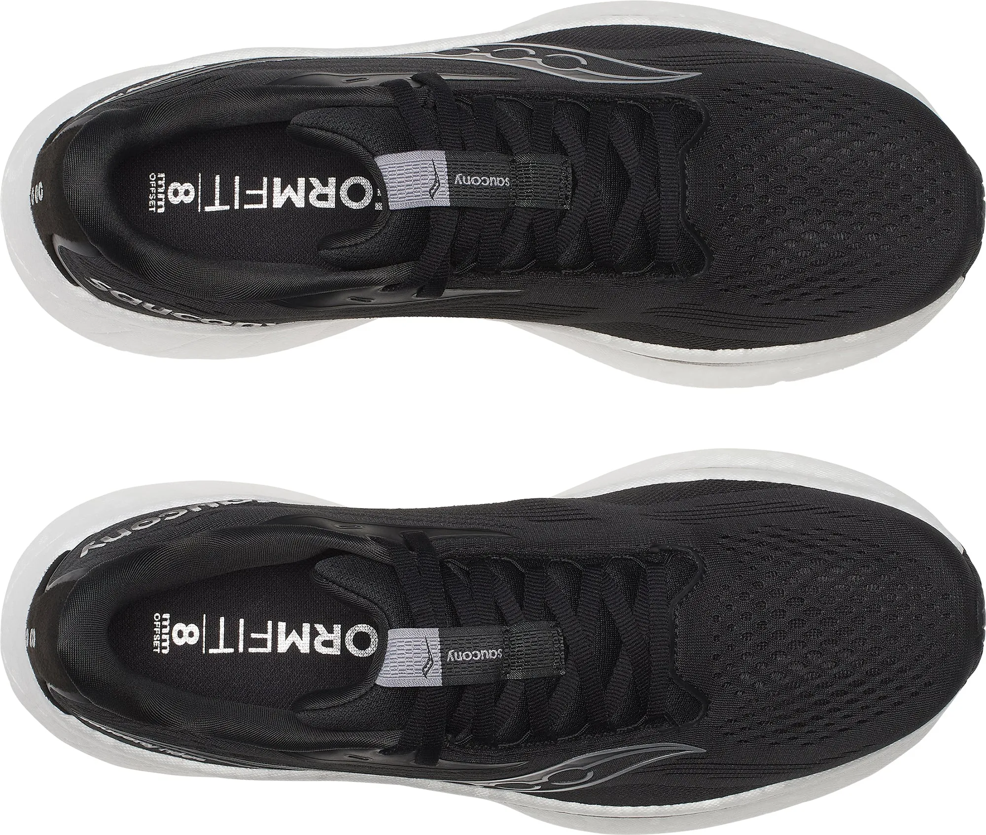 colorful running shoes Saucony Ride 18 WIDE FIT Mens Running Shoes - Black