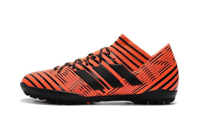 New Adidas Nemeziz Series TF Flame Soccer Cleats Shoes Orange Black Athletic Lifestyle Kick Motion