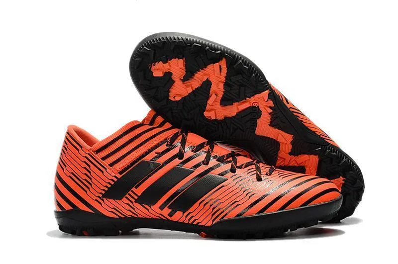 New Adidas Nemeziz Series TF Flame Soccer Cleats Shoes Orange Black Foot Sprint