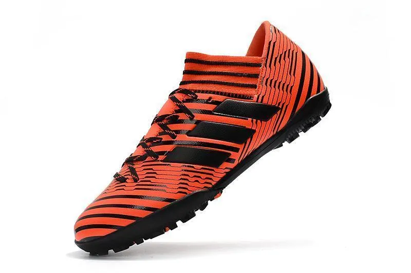 New Adidas Nemeziz Series TF Flame Soccer Cleats Shoes Orange Black Support Padding