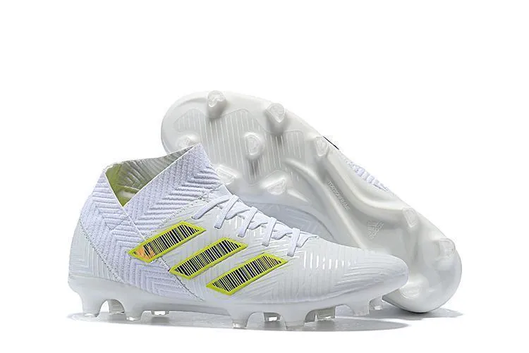 New Adidas Nemeziz 18.1 FG Soccer Cleats Shoes White Goalkeeper Training