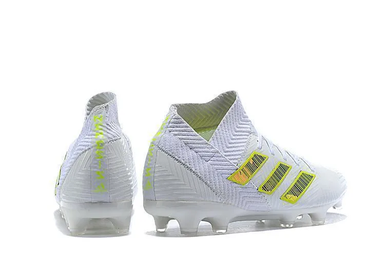 Sport Mesh Active Support New Adidas Nemeziz 18.1 FG Soccer Cleats Shoes White