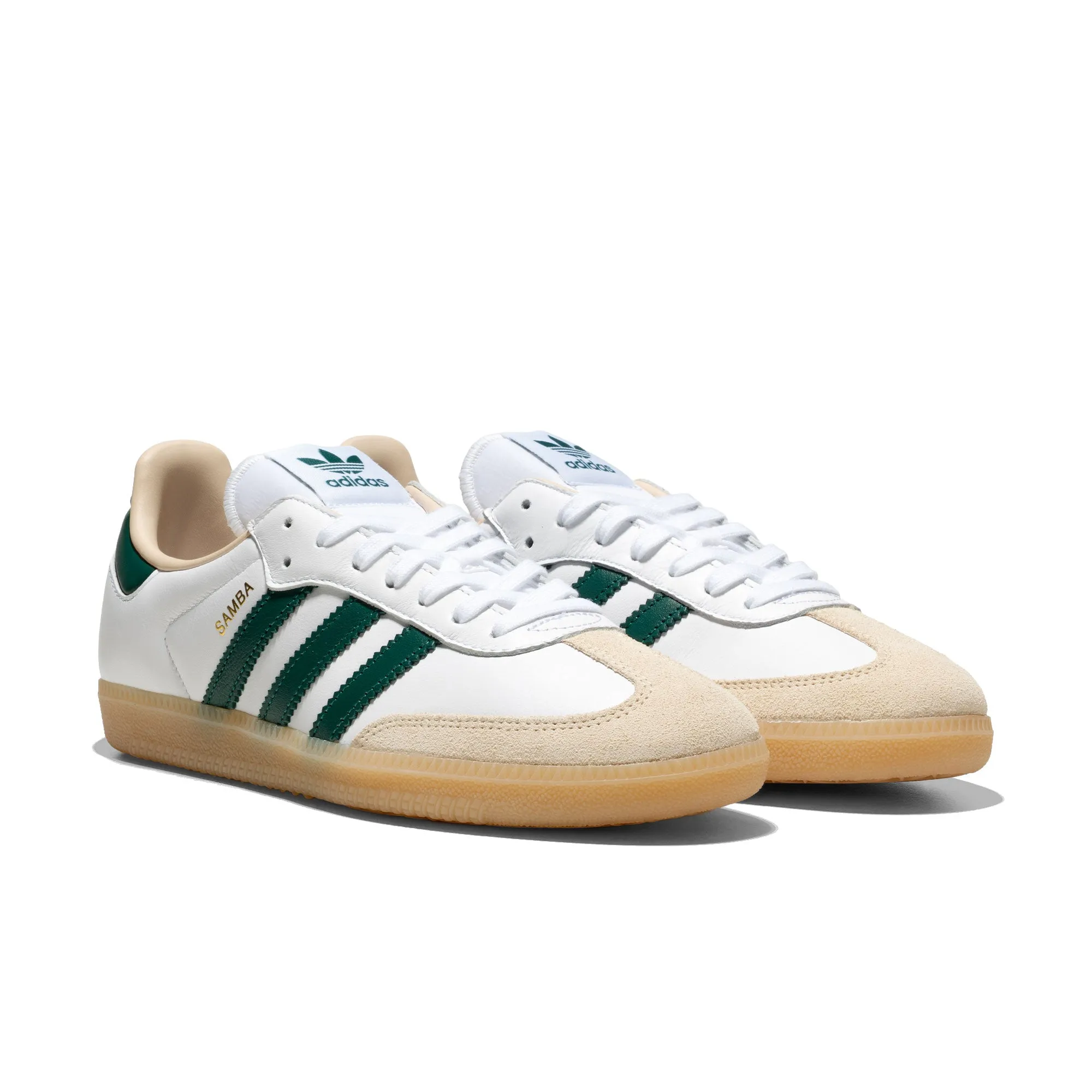 Adidas Originals Samba OG Ftwr White/Collegiate Green/Gum Clean Aesthetic