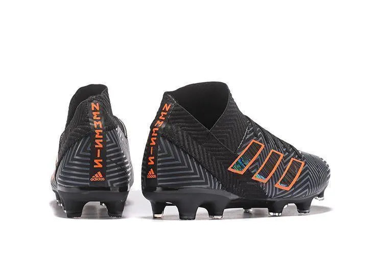 New Adidas Nemeziz 18.1 FG Soccer Cleats Shoes Black Orange Green Touch Gear
