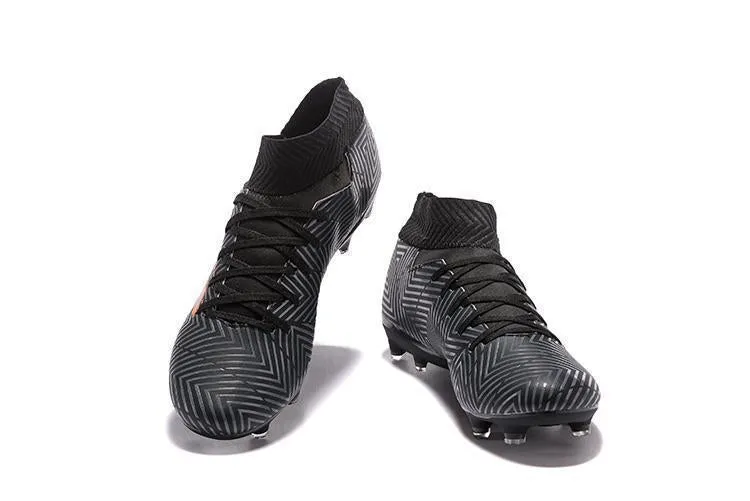 Active Traction Sharp Turn New Adidas Nemeziz 18.1 FG Soccer Cleats Shoes Black Orange Green