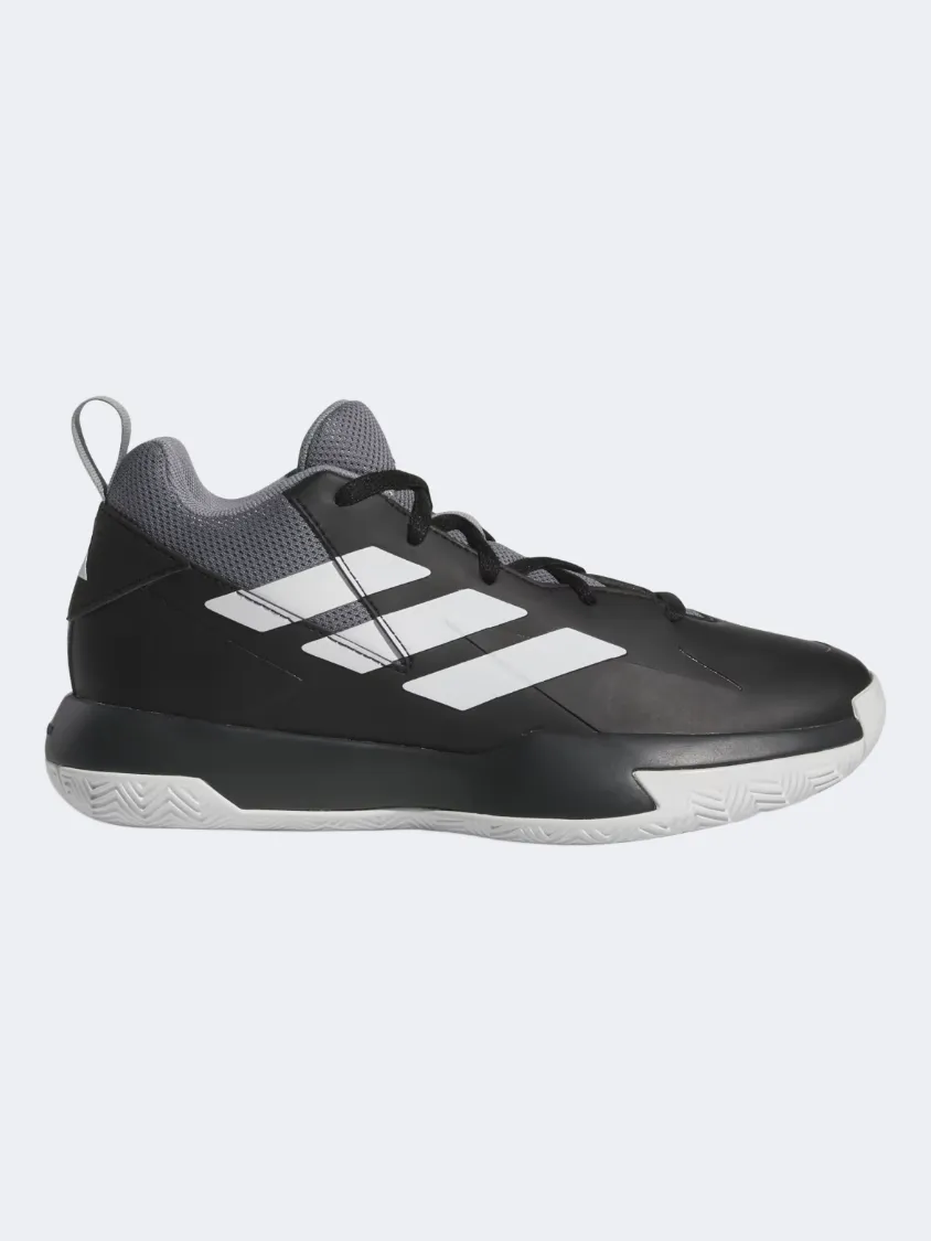 Handcrafted Detailing Bold Neon Adidas Cross Em Up Select Gs Basketball Shoes Black/White/Grey