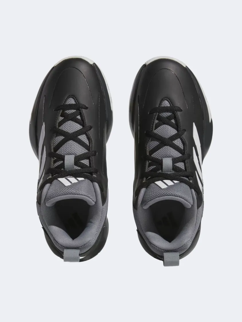 Business Mode Calm Mood Adidas Cross Em Up Select Gs Basketball Shoes Black/White/Grey