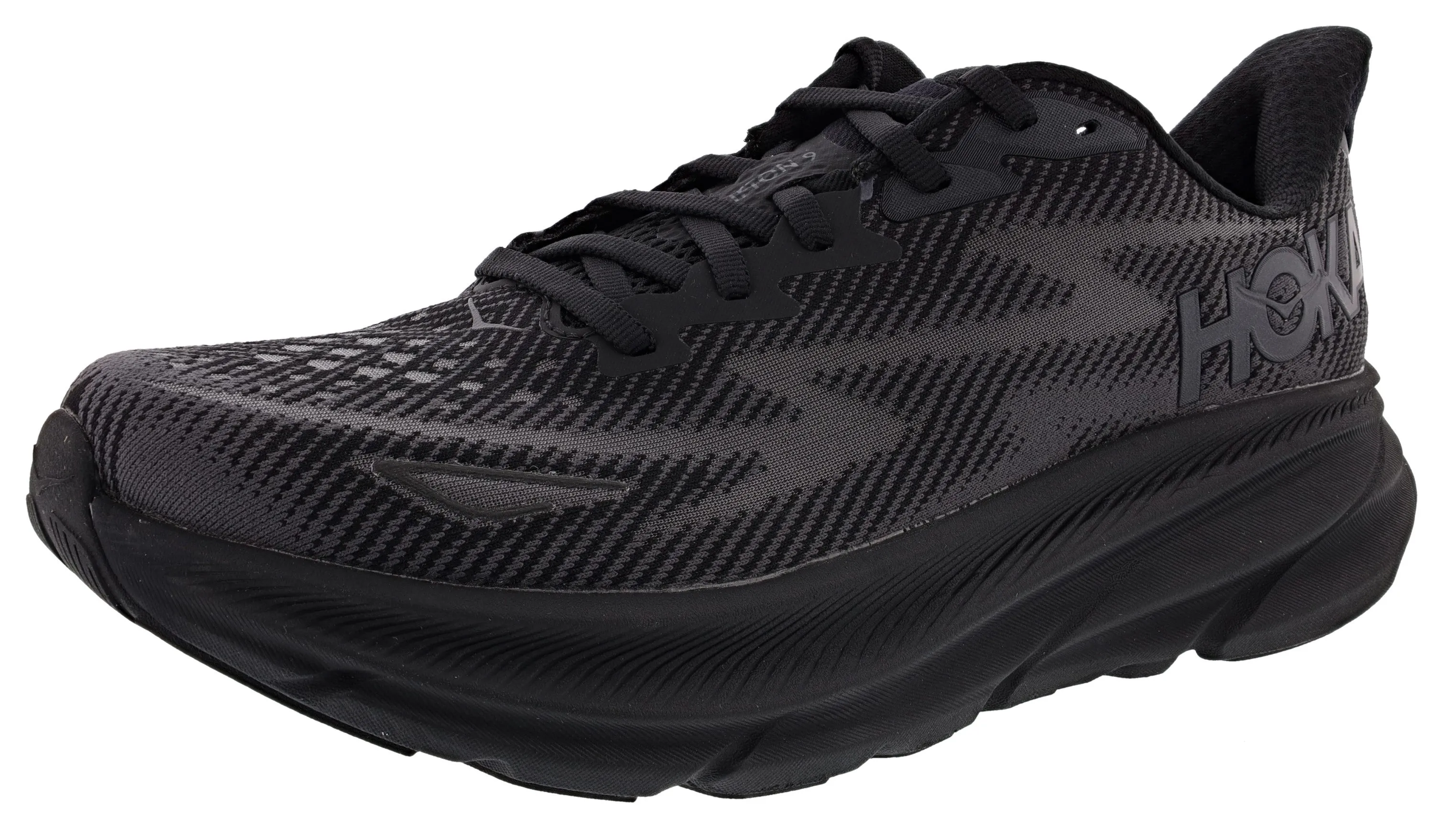 Hoka Clifton 9 Men's Wide Width Cushioned Running Shoes Cosmic Glow mesh construction
