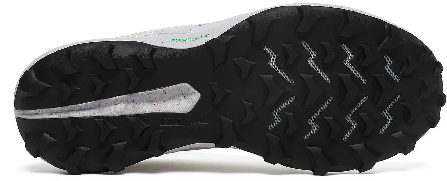 padded - tongue - softness shoes trendy running wear Saucony Peregrine RFG Womens Trail Running Shoes - White