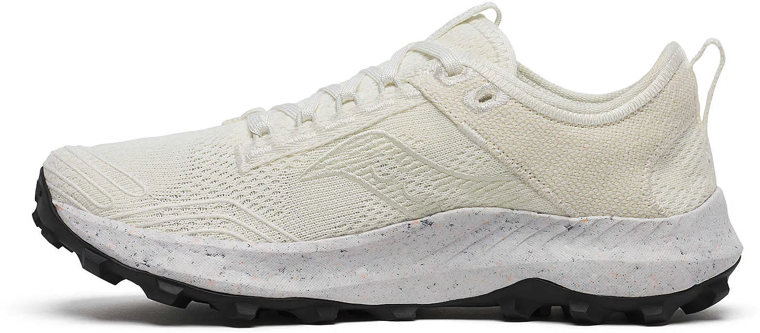 tapered - toe shoes TPU Heel Stabilizer Saucony Peregrine RFG Womens Trail Running Shoes - White