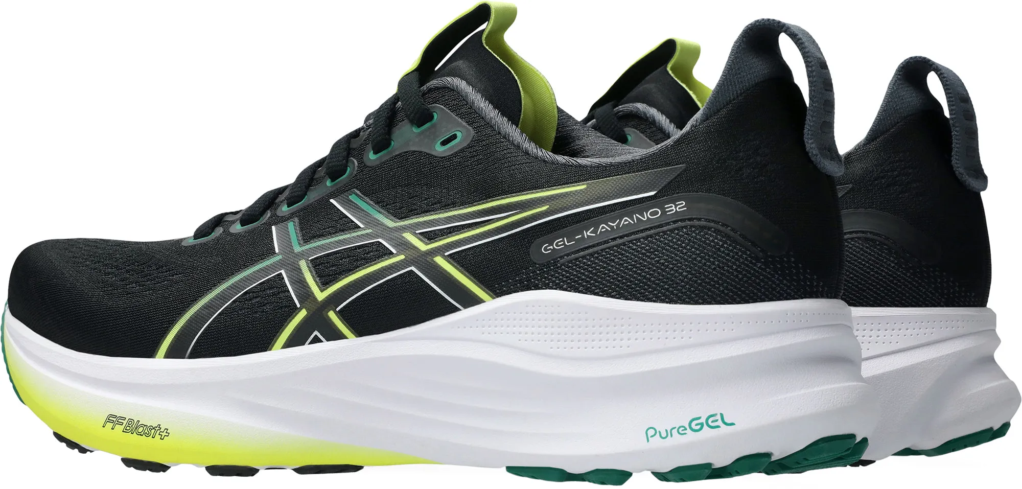 Asics Gel Kayano 32 Mens Running Shoes - Black disc golf shoes