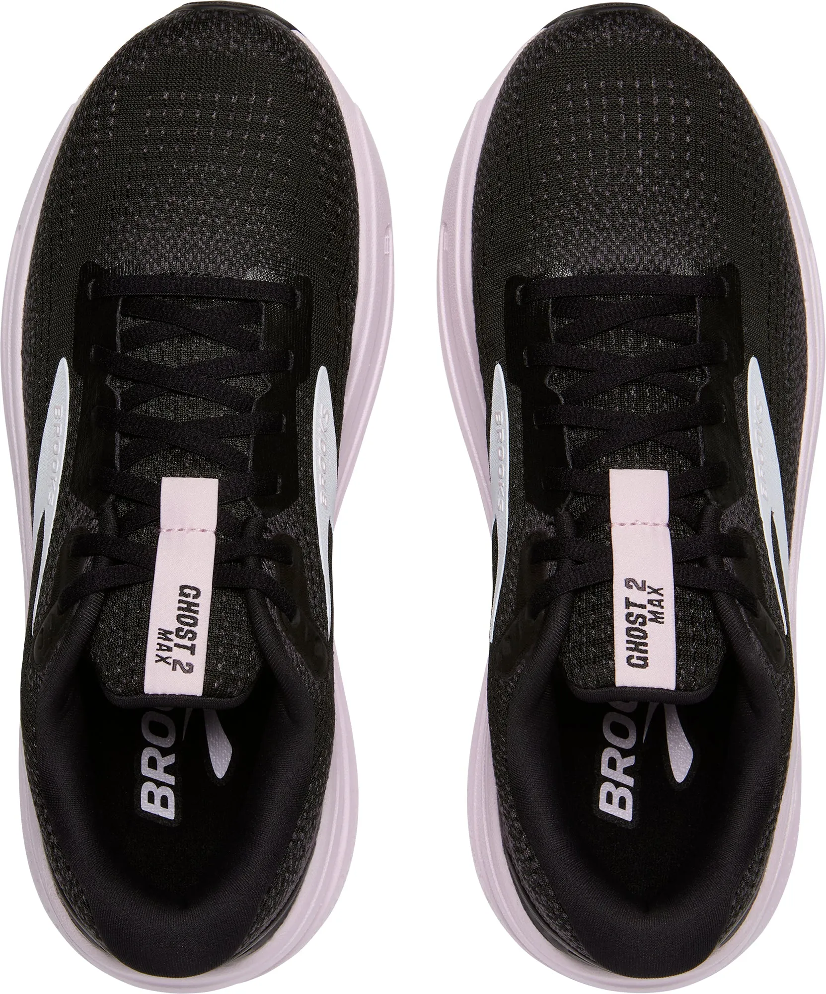 Brooks Ghost Max 2 Womens Running Shoes - Black ankle - support running shoes durable rubber shoes