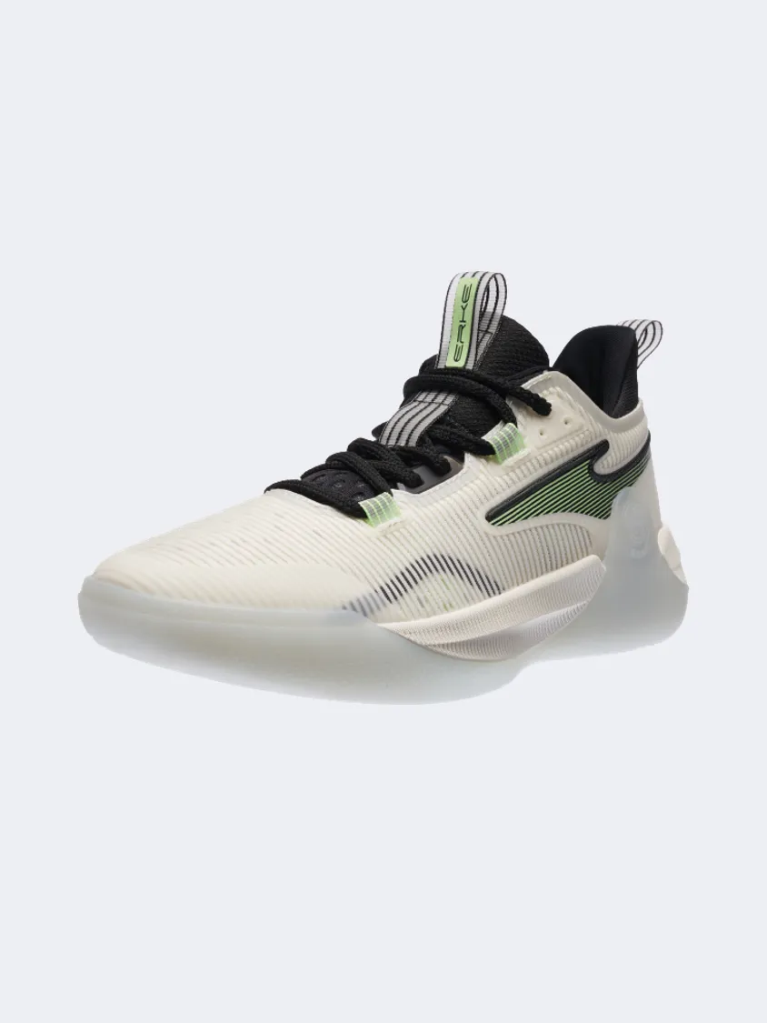 Seamless Fit Gym Workout Bright Neon Erke  Men Basketball Shoes White/Black
