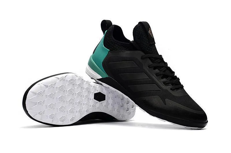 Step Control Adidas ACE TF Soccer Cleats Shoes Black Green White