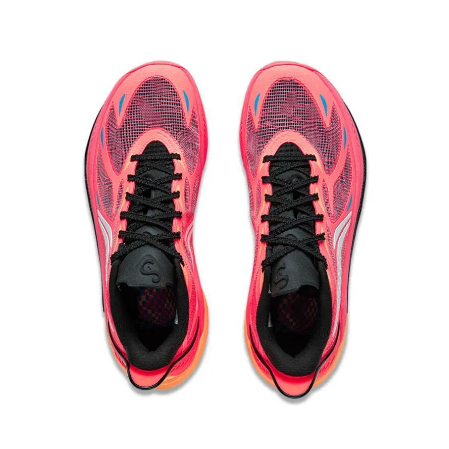 Great White Shark??CJ?McCollum x Li-Ning Sonic 12 - Begonia Flowers Comfortable Stretch