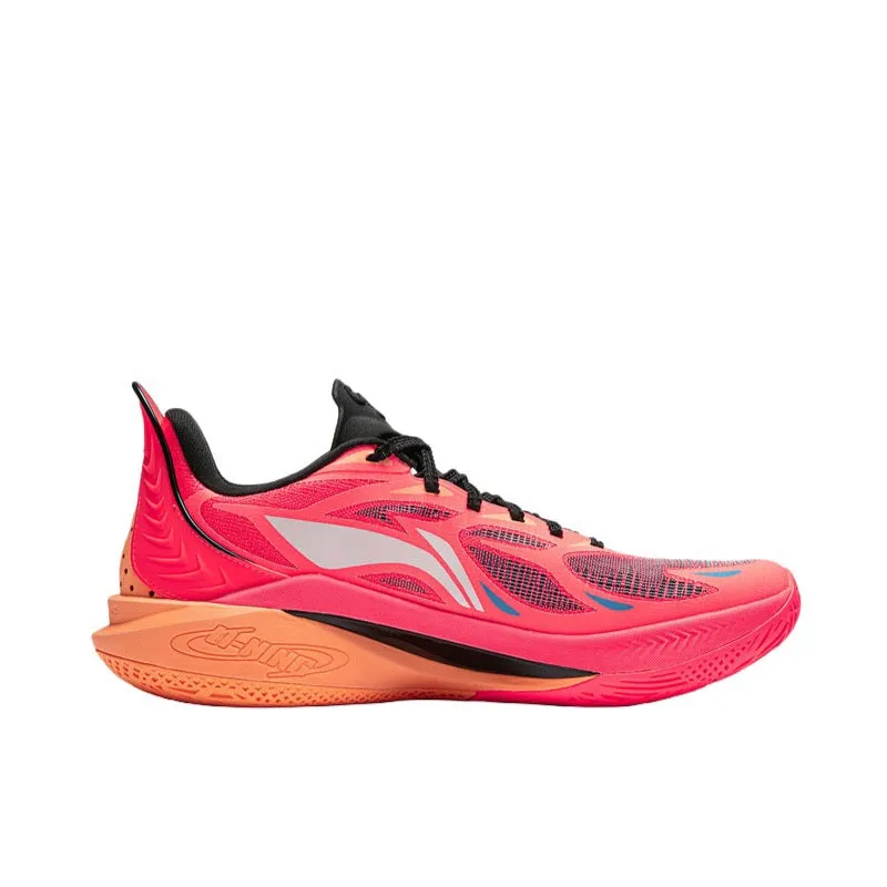 Great White Shark??CJ?McCollum x Li-Ning Sonic 12 - Begonia Flowers Optimal Comfort Ankle Strap