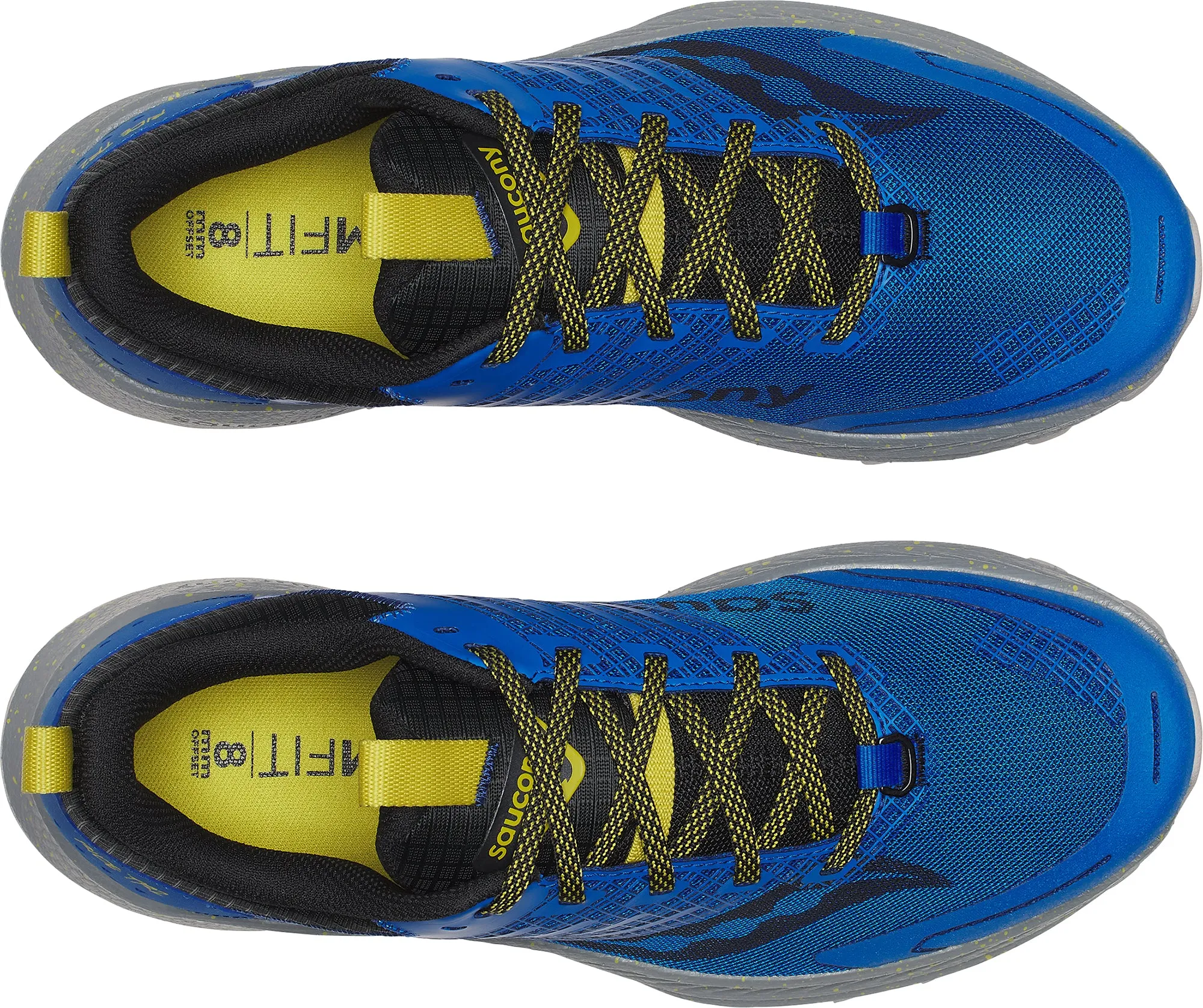 fluorescent running shoes beachgoers' shoes Saucony Ride TR2 Mens Trail Running Shoes - Blue