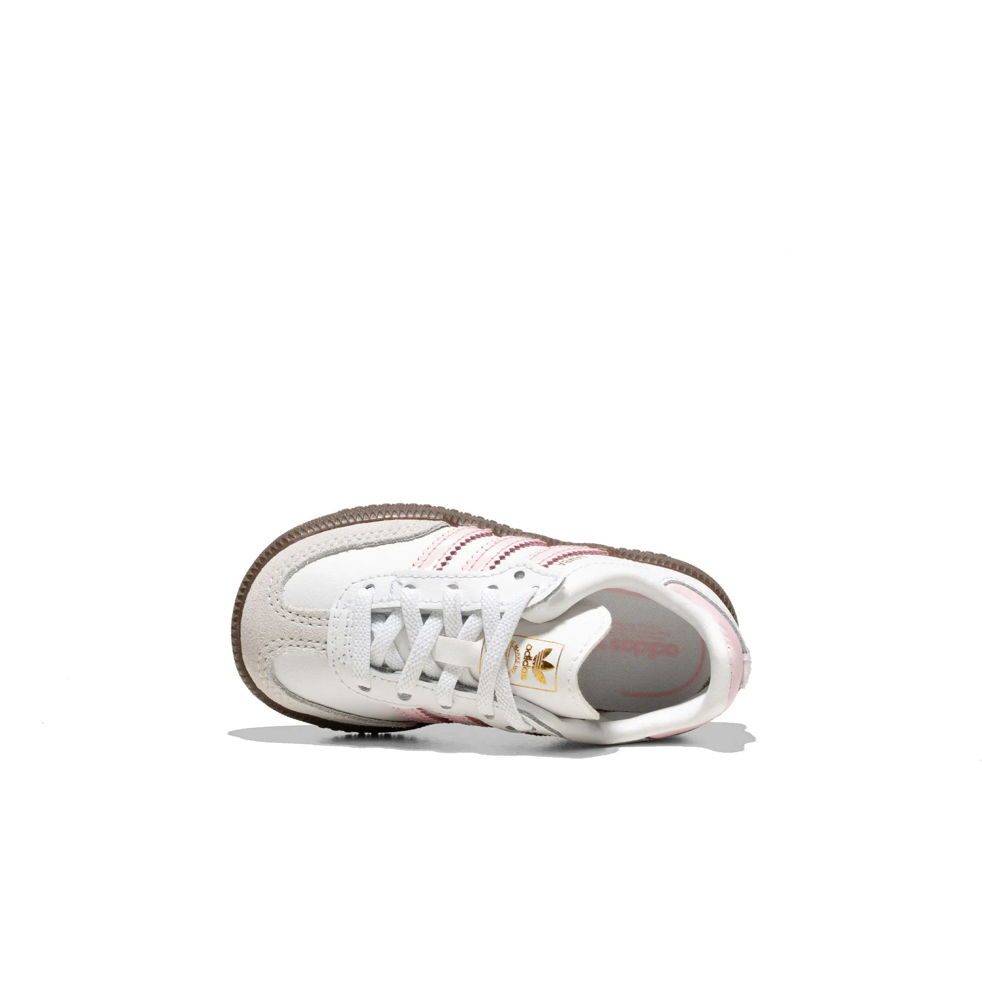 Adidas Originals Samba OG CF EL I Ftwr White/Clear Pink/Gum Textured Surface Outdoor Vibe