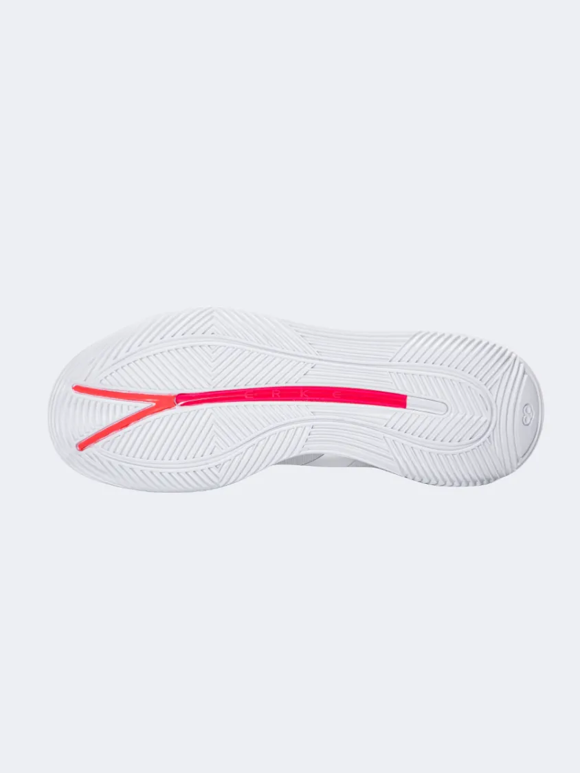 Erke Men Basketball Shoes White/Red/Orange AI Path Airflow Ventilation Channels