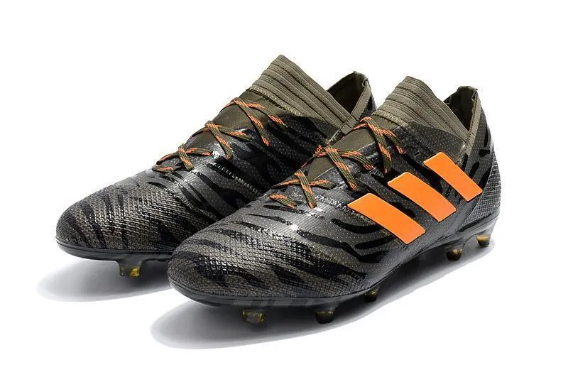 New Adidas Nemeziz Messi FG Soccer Cleats Shoes Green Orange Black Quick Step Reaction Time