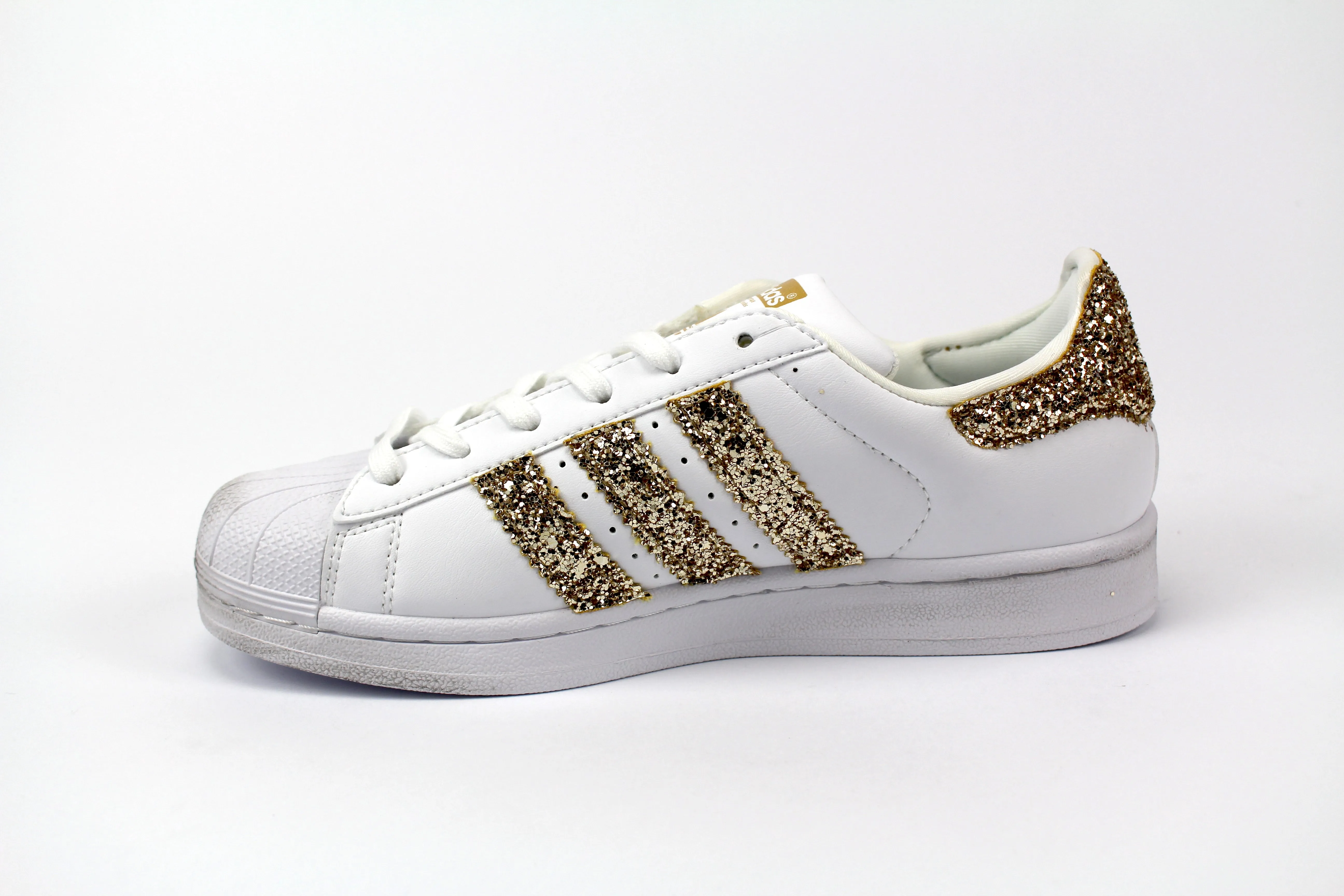Adidas Superstar Gold Glitter Simple Build