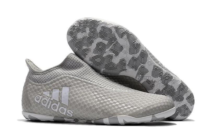 Lock Fit New Adidas X Tango 17.3 TF Soccer Cleats Shoes Gray White