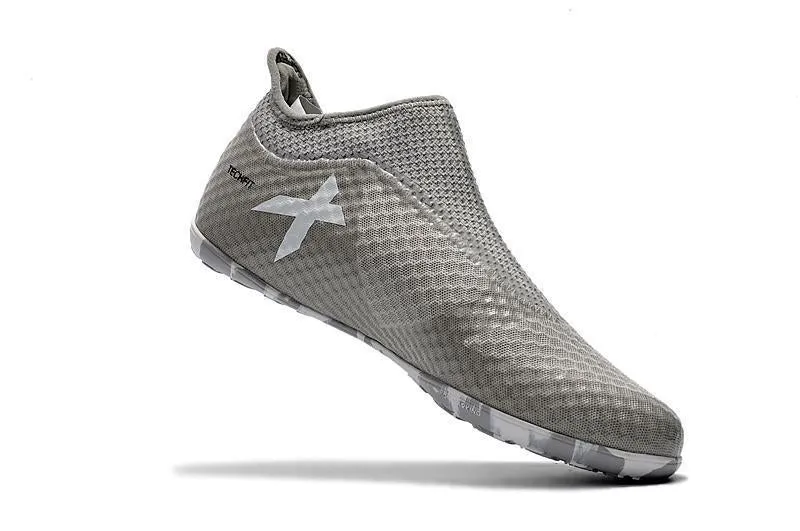 New Adidas X Tango 17.3 TF Soccer Cleats Shoes Gray White Snug Collar