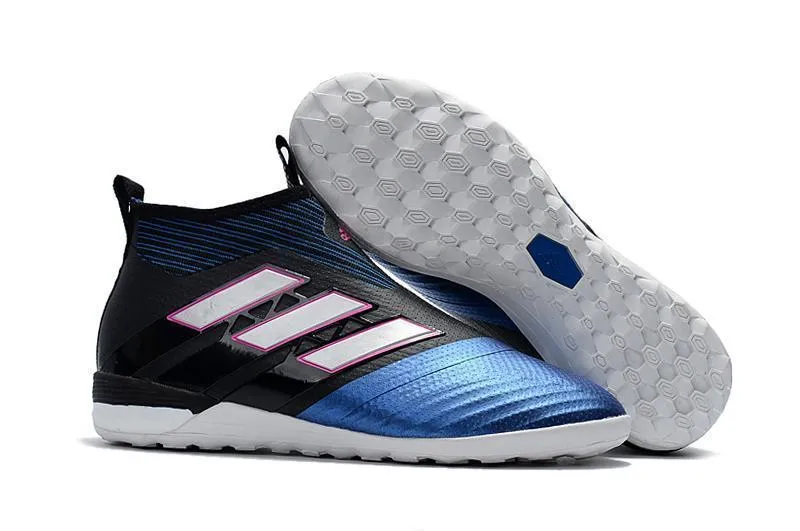 Adidas ACE Tango 17  Purecontrol TF Soccer Cleats Core Black White Blue Multi Ground Running Track