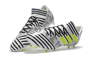 Turf Ready Spatial Awareness New Adidas Nemeziz Messi FG Soccer Cleats Shoes White Black Green