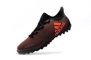 Speed Movement New Adidas X series TF Thunderstorm Grass Spikes Soccer Cleats Shoes Orange Black