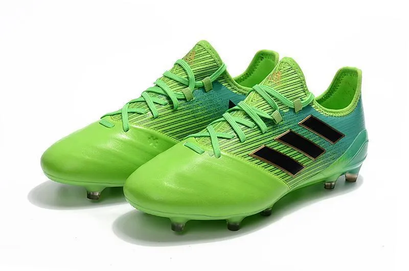 Adidas ACE Series FG Soccer Cleats Shoes Green Blue Black Enhanced Control