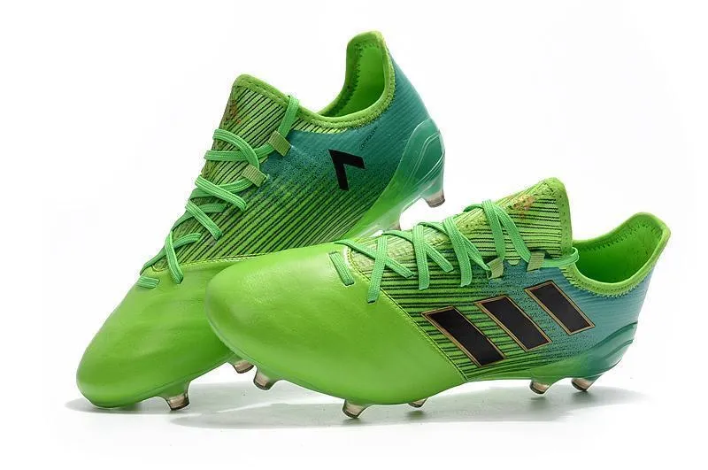 Mid Game Adidas ACE Series FG Soccer Cleats Shoes Green Blue Black