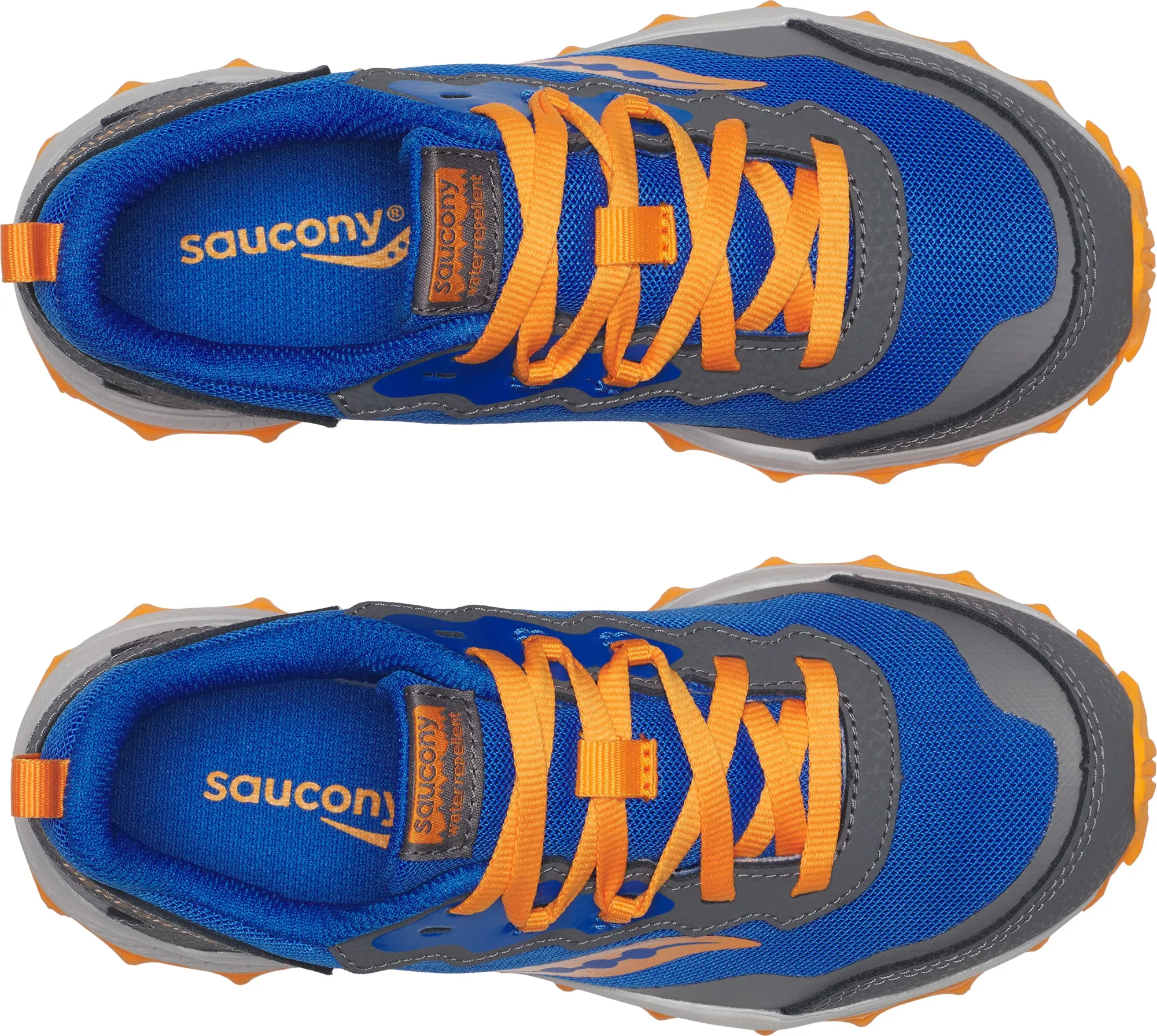 Saucony Peregrine KDZ Shield Junior Trail Running Shoes - Blue Ultra Breathable Fabric