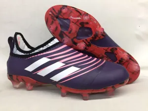 Match Ready New Adidas Glitch Skin 17 FG Soccer Cleats Shoes Purple White Red Pink