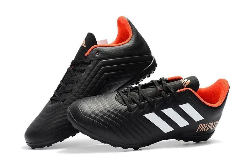 Football Pitch New Adidas Predator Accelerator TF Soccer Cleats Shoes Black White Orange