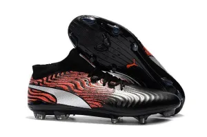 Insole Grip PUMA ONE 18.1 FG Soccer Cleats Black Red Silver