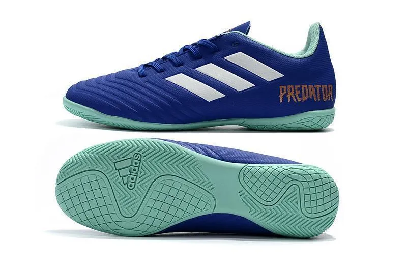 Ball Control New Adidas Predator Tango 18.4 TF Soccer Cleats Shoes Blue White Skyblue Orange