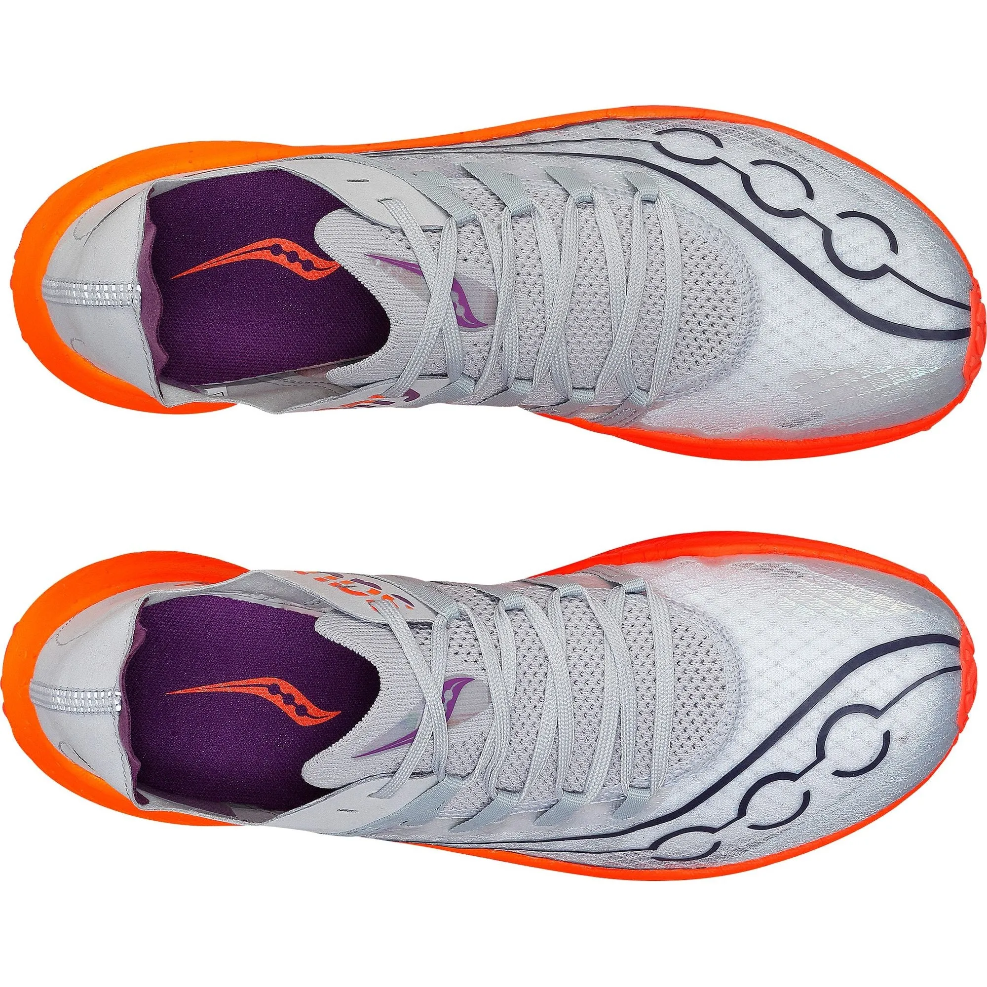 windproof - design - efficiency shoes running during a foggy day Saucony Sinister Womens Running Shoes - Grey