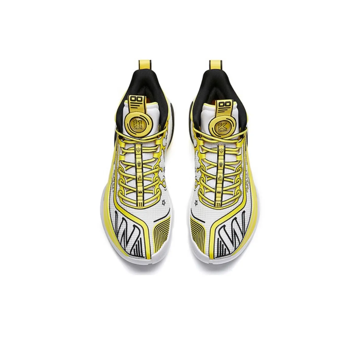 Anta Klay Thompson Kt7 - Neptune soup/White/Yellow Composite Layer Midsole Game Day Cushioning