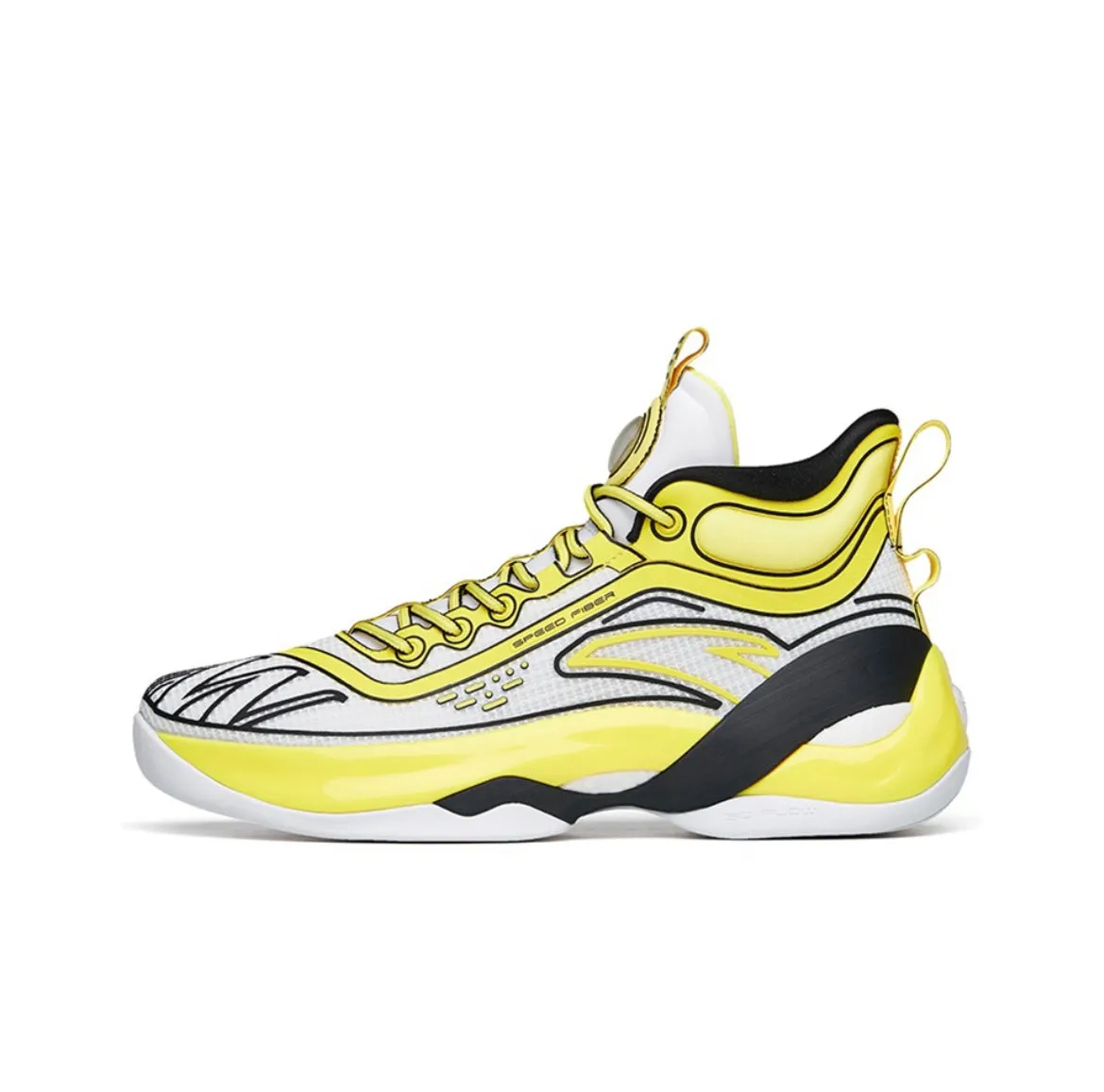 Anta Klay Thompson Kt7 - Neptune soup/White/Yellow Mobility Assist Layer Enhanced Heel Cup