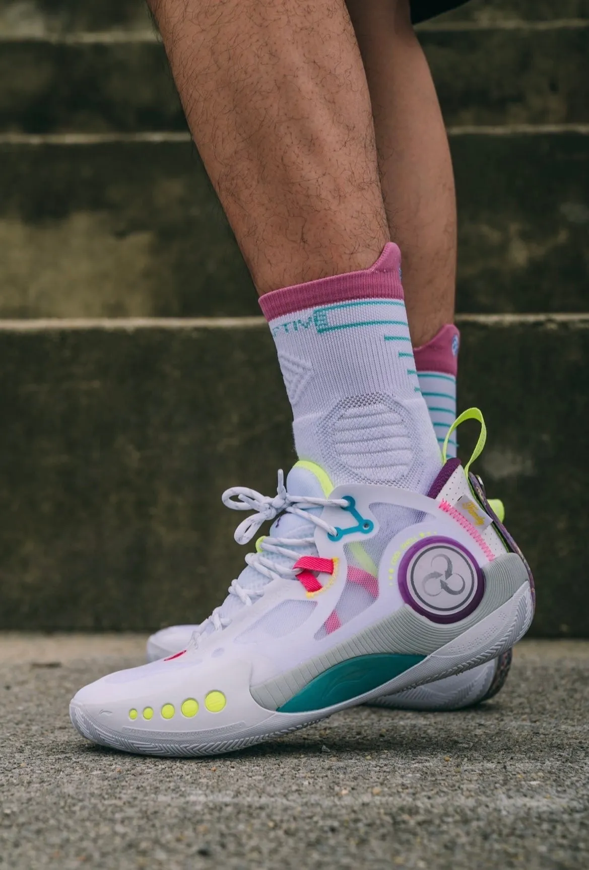D'Angelo Russell x Li Ning Wade Shadow 3 - White/Yellow Calm Mind
