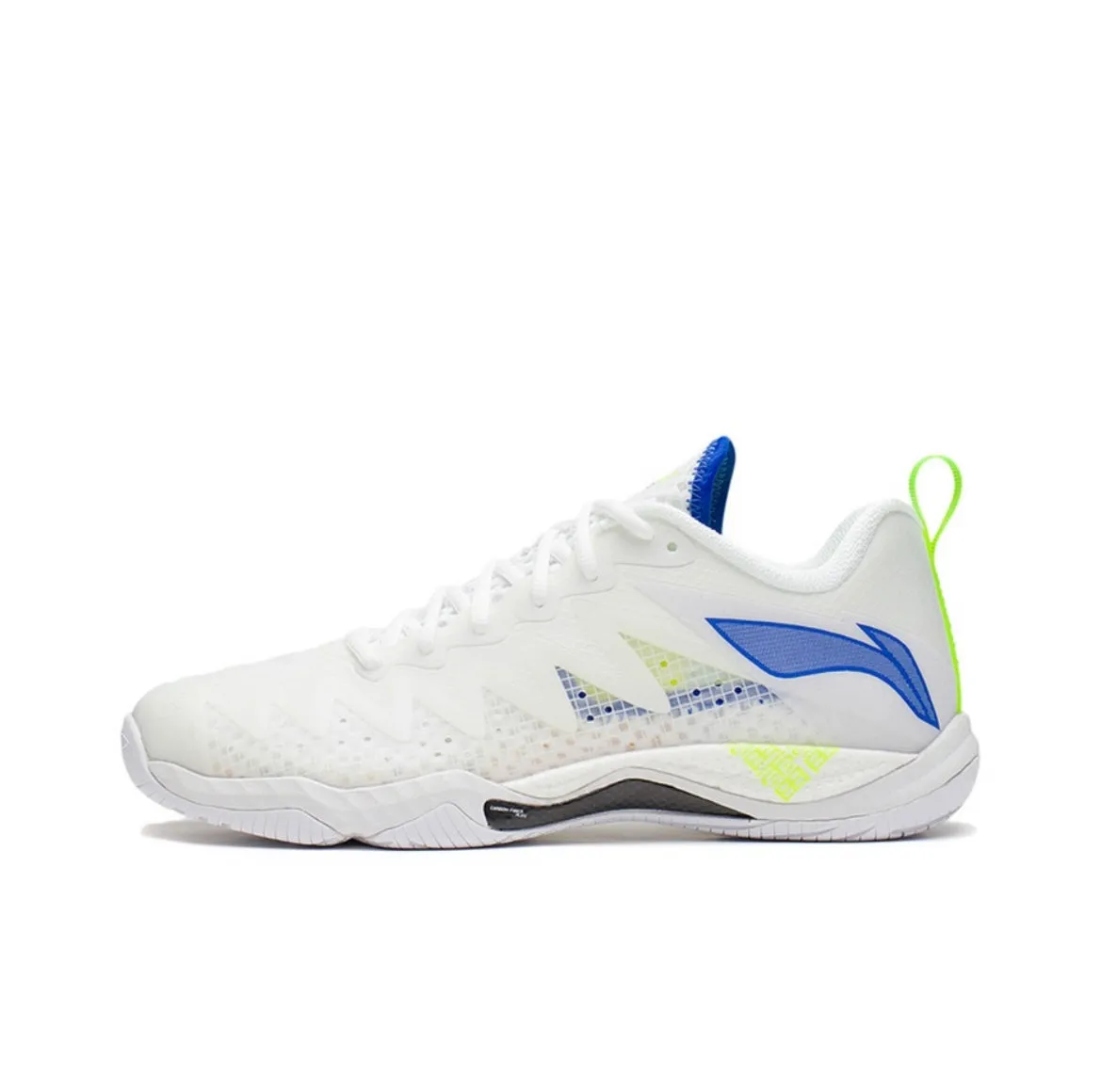 Springy foam Adjustable Closure Li Ning Gyrfalcon V Competition Badminton Shoes - White