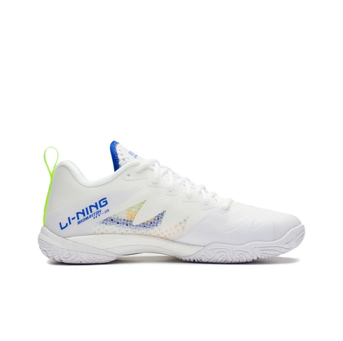 Li Ning Gyrfalcon V Competition Badminton Shoes - White Easy To Lace High Impact Support