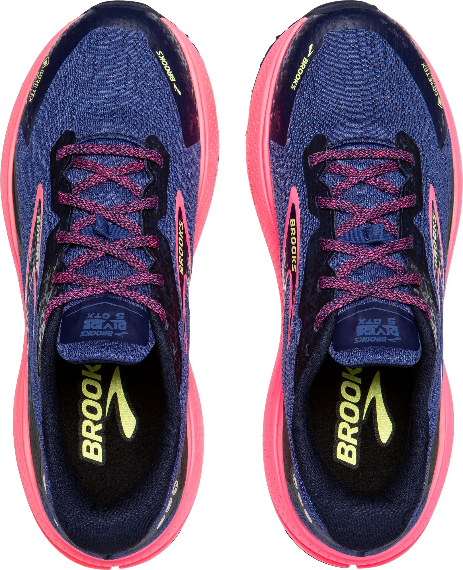 tassel - trimmed - design shoes running for endurance shoes Brooks Divide 5 GORE-TEX Womens Trail Running Shoes - Blue
