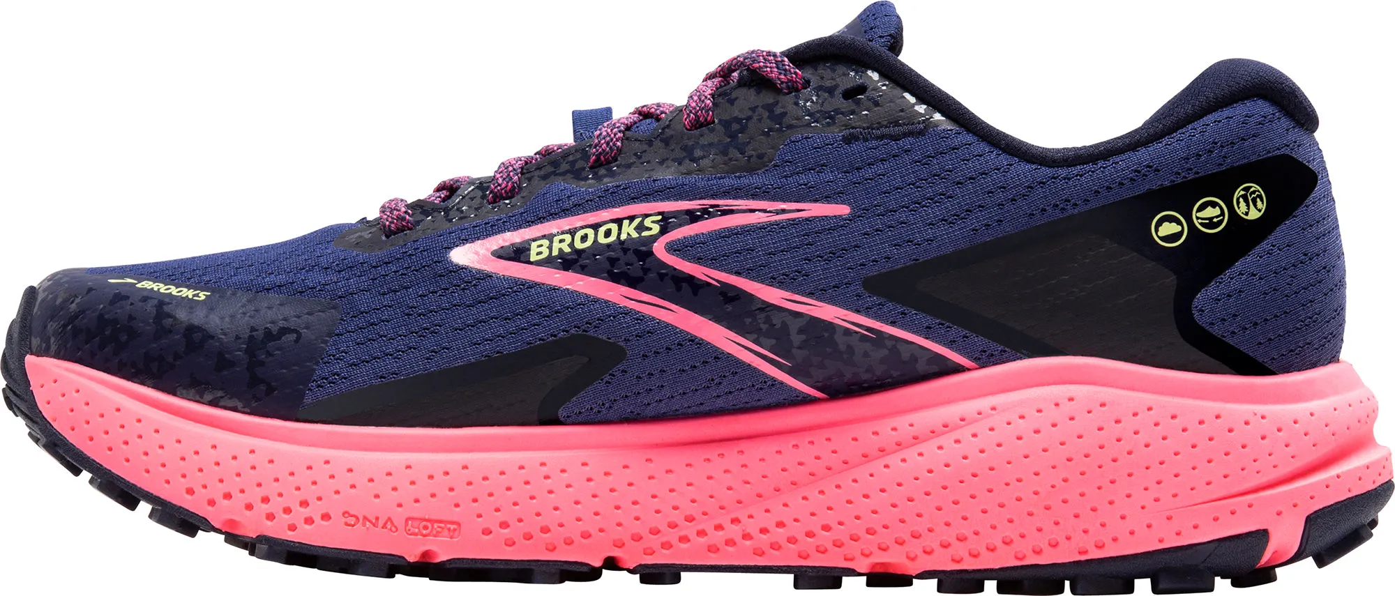 Brooks Divide 5 GORE-TEX Womens Trail Running Shoes - Blue sweat - management - feature shoes