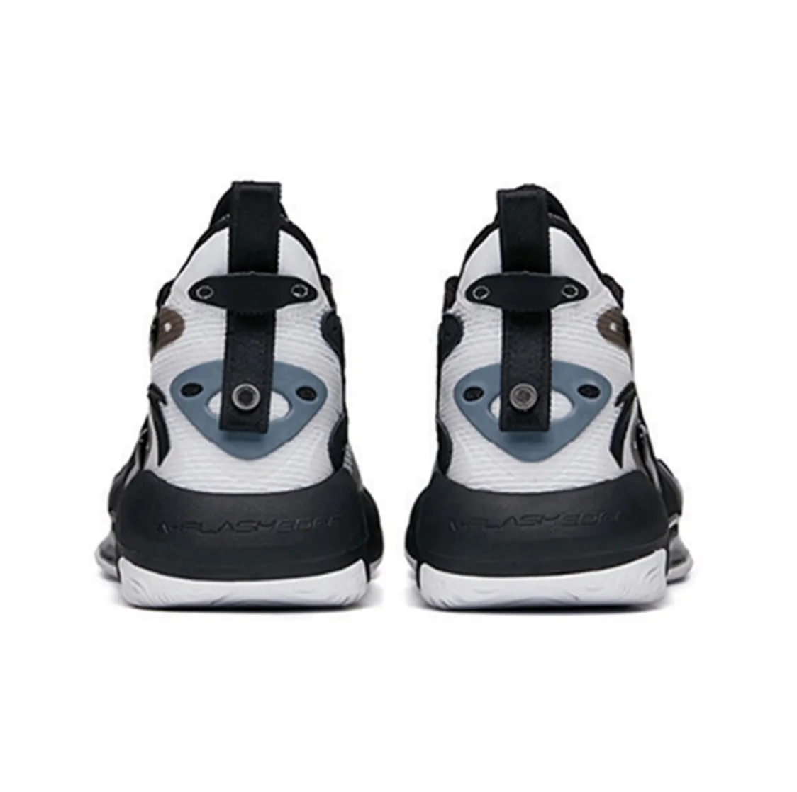 Anta Men's Shock The Game 5.0 Crazy Tide 3.0 High Basketball Shoes Black/White Compression Fit Collar