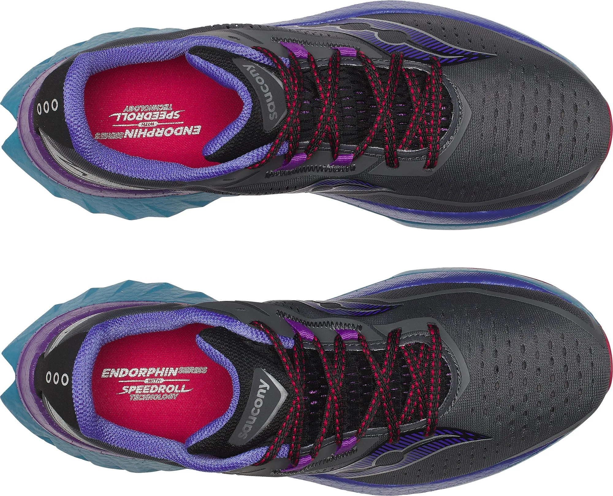 Moisture wicking Saucony Endorphin Speed 4 Mens Running Shoes - Grey