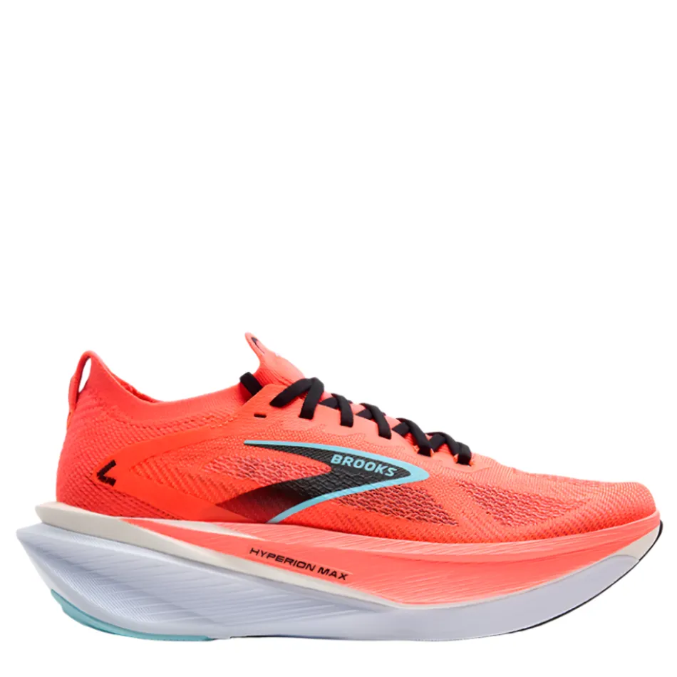 ultimate - running Reflective Safety Details Brooks Men's Hyperion Max 3 Running Shoes in Fiery Coral/Black/Atomizer AW25